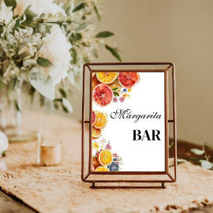 Citrus Main Squeeze margarita bar Vrijgezellenfees Poster