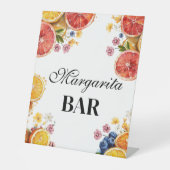 Citrus Main Squeeze margarita bar Vrijgezellenfees Reclamebord Met Voetstuk (Voorkant)