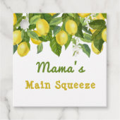 Citrus Main Squeeze Sweetie Lemon Baby shower Bedankjes Labels (Voorkant)