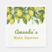 Citrus Main Squeeze Sweetie Lemon Baby shower Servet (Voorkant)