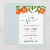 Citrus Main squeeze Vrijgezellenfeest Kaart (Voorkant / Achterkant)