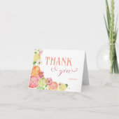 Citrus Main Squeeze Zomer Bruiloftsborrel Bedankkaart (Voorkant)