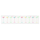 Citrus Martini Cocktail Confetti Verjaardagsfeestj Korte Tafelloper (Horizontaal)