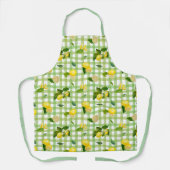 Citrus Mediterraan Picknick Patroon Schort (Voorkant)