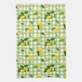 Citrus Mediterraan Picknick Patroon Theedoek (Verticaal)