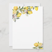 Citrus Mediterranean Main Squeeze Bridal Shower In Kaart (Achterkant)