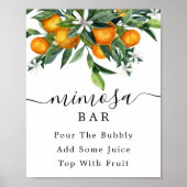 Citrus Mimosa Bar Bord Poster (Voorkant)