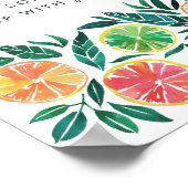 Citrus Mimosa Bar Cocktail Drinken Feestbord Poster (Hoek)