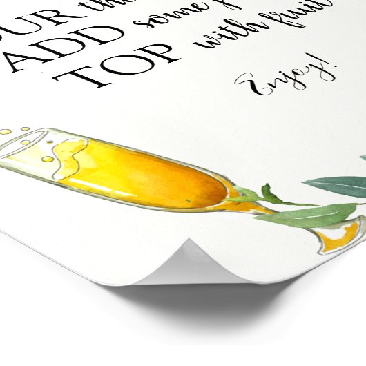 Citrus Mimosa Bar-Drink Poster (Hoek)