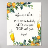 Citrus Mimosa Bar-Drink Poster (Voorkant)