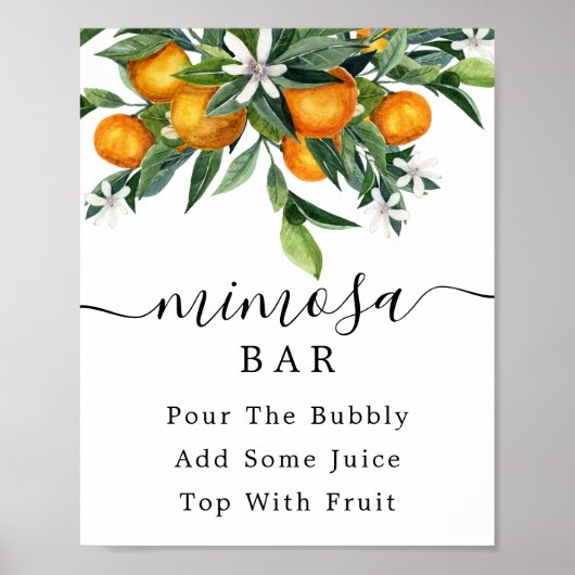 Citrus Mimosa Bar Poster (Voorkant)