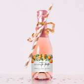 Citrus Mini Mousserende Wijn Etiketten Klaar voor