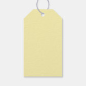 Citrus minimale gele bestemming bruiloft welkom cadeaulabel (Achterkant)