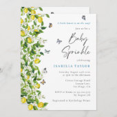 Citrus Modern Baby shower Sprinkle Kaart (Voorkant / Achterkant)