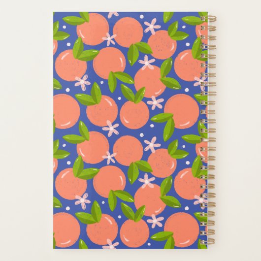 Citrus Moderne Gepersonaliseerde Maandplanner Planner (Achterkant)