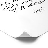 Citrus Momosa Bar Drink Bord Poster (Hoek)