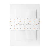 Citrus Monogram | Amore & Aranci Bruiloft Uitnodigingen Wikkel (Voorkant Voorbeeld)