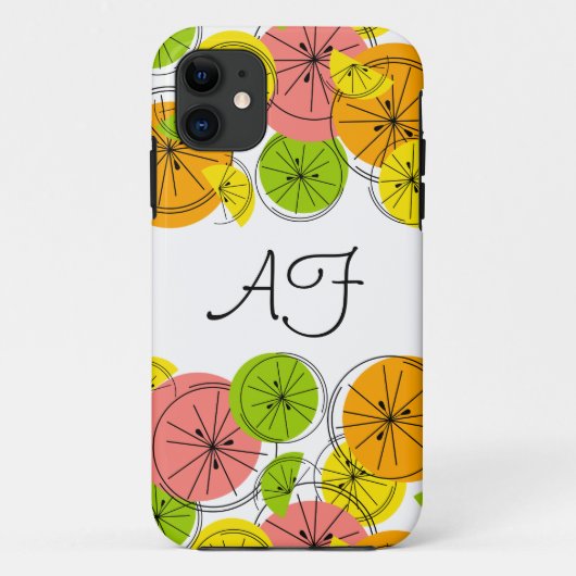 Citrus 'Monogram' iPhone case (Achterkant)