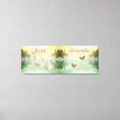 Citrus Mountain Reflection NET BREATHE Canvas Afdruk (Voorkant)