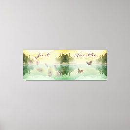 Citrus Mountain Reflection NET BREATHE Canvas Afdruk