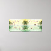 Citrus Mountain Reflection NET BREATHE Canvas Afdruk (Voorkant)