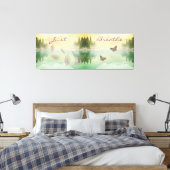Citrus Mountain Reflection NET BREATHE Canvas Afdruk (Insitu (Slaapkamer))
