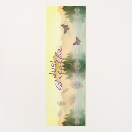 Citrus Mountain Reflection NET BREATHE Yogamat (Voorkant)