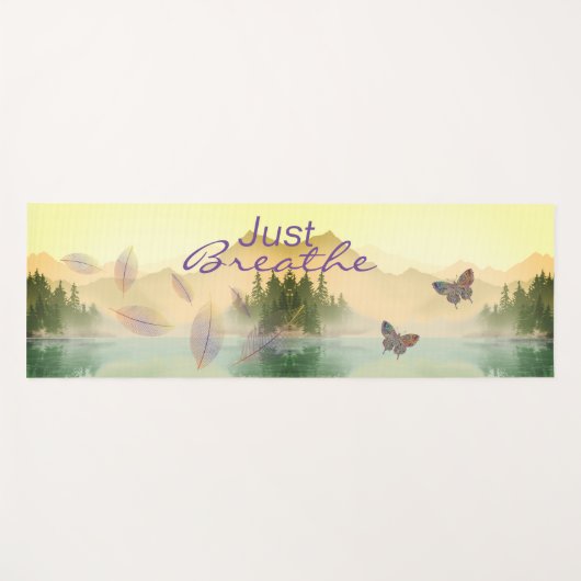 Citrus Mountain Reflection NET BREATHE Yogamat (Voorkant (horizontaal))