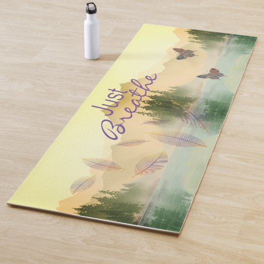 Citrus Mountain Reflection NET BREATHE Yogamat (In situ)