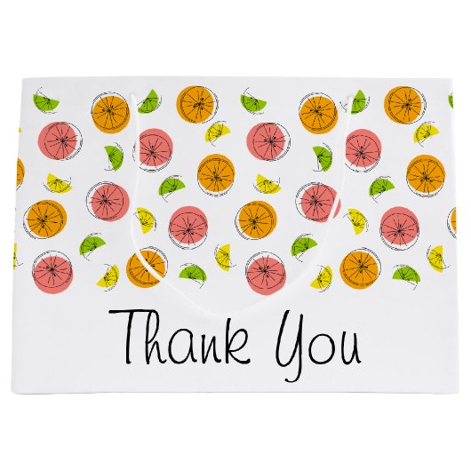 Citrus Multi Bedankt, grote cadeau Groot Cadeauzakje (Voorkant)