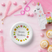 Citrus Multi Circle Happy Birthday Papieren Kommen (Feest)