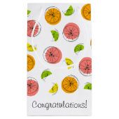 Citrus Multi Gefeliciteerd! cadeau tas klein Klein Cadeauzakje (Achterkant)