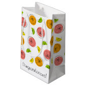 Citrus Multi Gefeliciteerd! cadeau tas klein Klein Cadeauzakje (Achterkant Gekanteld)