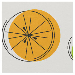 Citrus Multi-grote afdrukken Stof