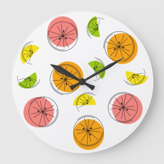 Citrus Multi-klok rond Grote Klok (Voorkant)