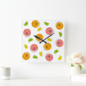 Citrus Multi-klok vierkant Vierkante Klok (Huis)