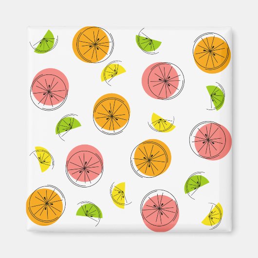 Citrus Multi-magneet vierkant Magneet (Voorkant)
