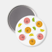 Citrus Multi-magnet rond Magneet (Voorkant / Achterkant)