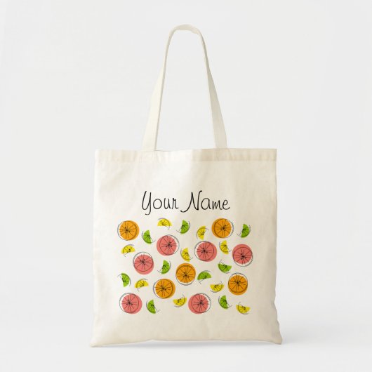 Citrus Multi-Name canvas tas (Voorkant)