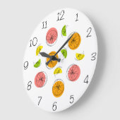 Citrus Multi Numbers klok rond (Hoek)