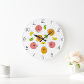 Citrus Multi Numbers klok rond (Huis)