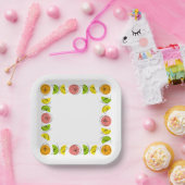 Citrus Multi Square Papieren Bordje (Feest)