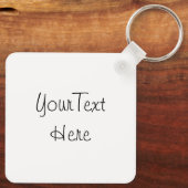 Citrus Multi-Text backaluminium vierkant Sleutelhanger (Achterkant)