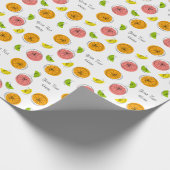Citrus Multi-Text Cadeaupapier (Hoek)