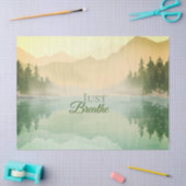 Citrus N Green Mountains Forest Landscape Accent Tissuepapier (Craft)