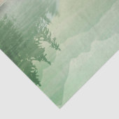 Citrus N Green Mountains Forest Landscape Accent Tissuepapier (Detail)