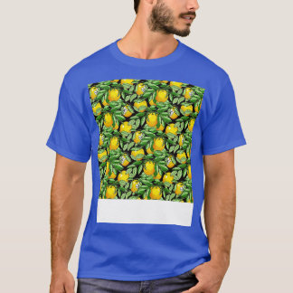 Citrus Naadloze Patroon Citroen Limoen Sinaasappel T-shirt