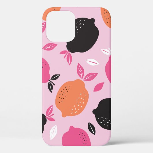 Citrus naadloze patroontextiel. afbeelding terug Case-Mate iPhone case (Achterkant)