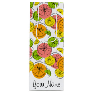 Citrus Naam geschenkzak wijn Wijn Cadeautas