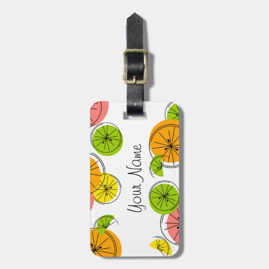 Citrus Name bagagelabel (Voorkant verticaal)